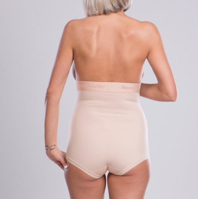 Lipoelastic VH Classic Briefs WITHOUT ZIPPER Post Surgery Compression Garment - Natural