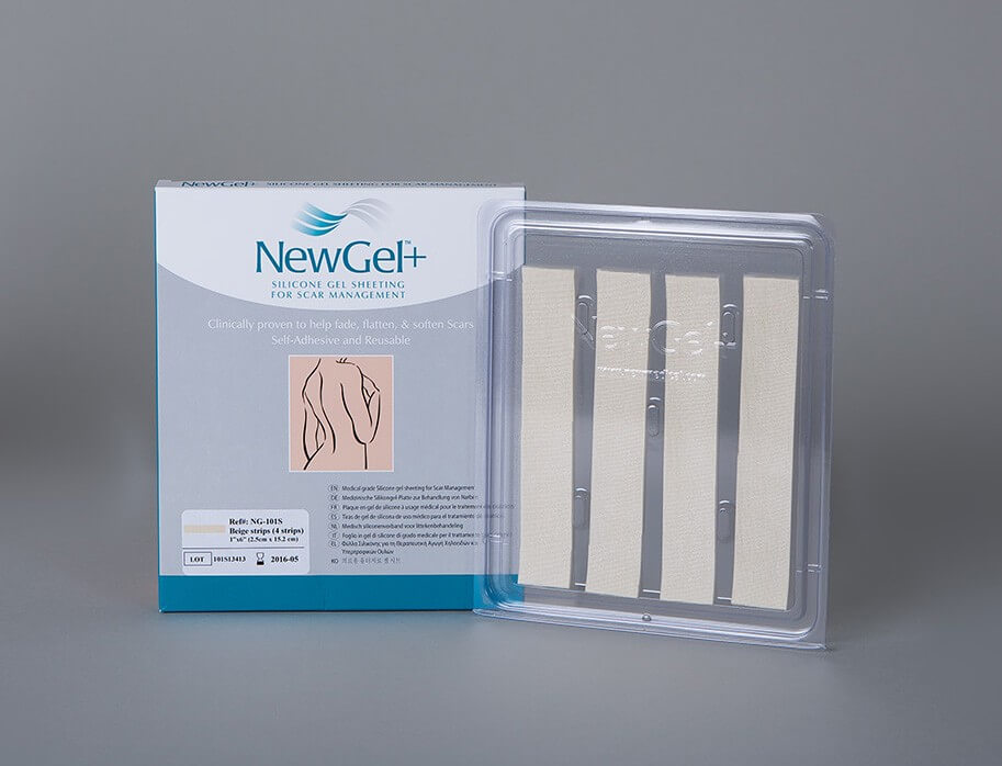 NewGel+ strips for scars  2.5cm x 15cm Beige NG-101S
